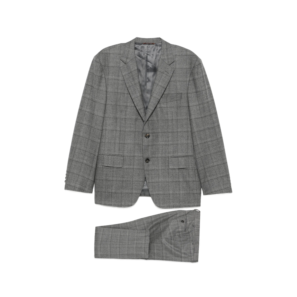 Canali Check-pattern Single-breasted Suit