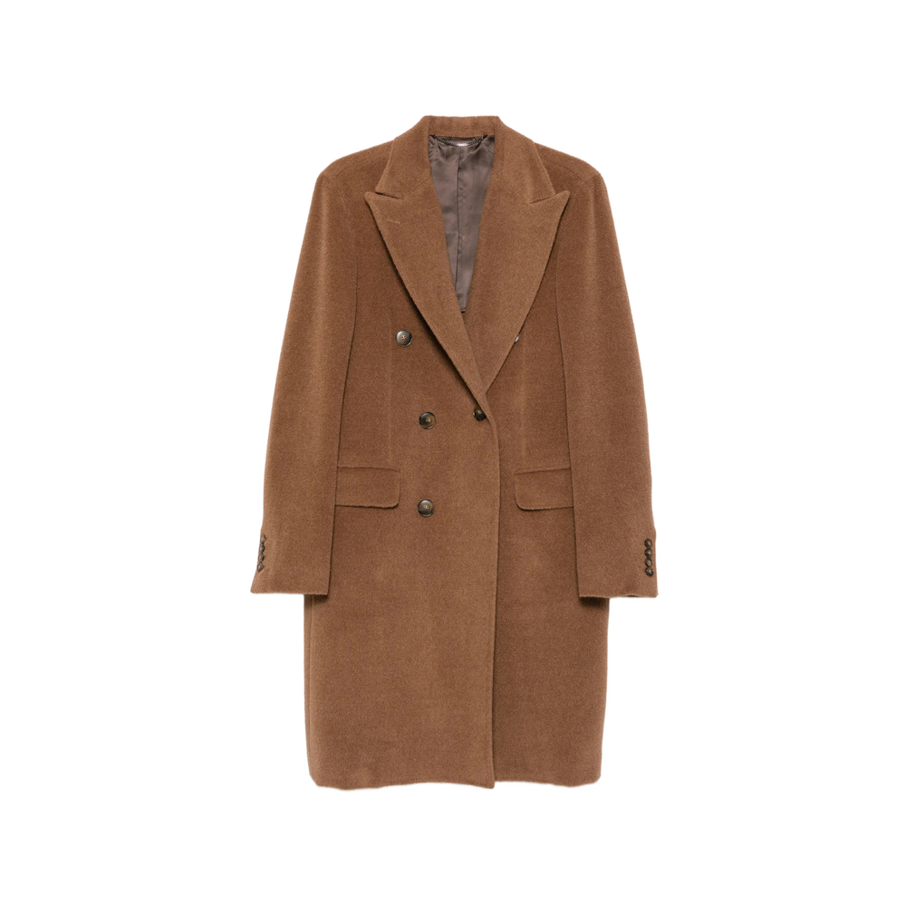 Canali Double-breasted Peak-lapel Coat