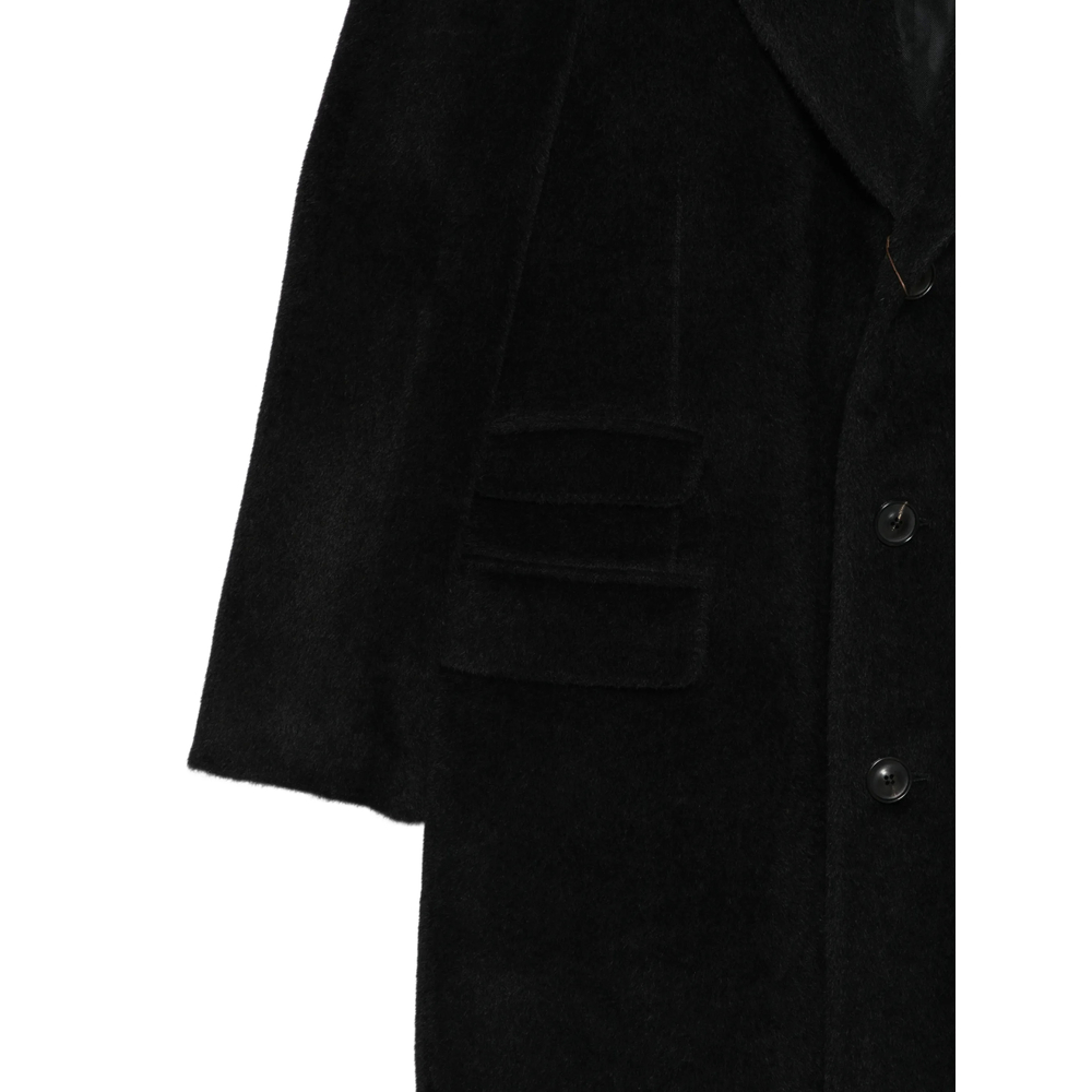 Single-Breasted Notched-Lapels Coat
