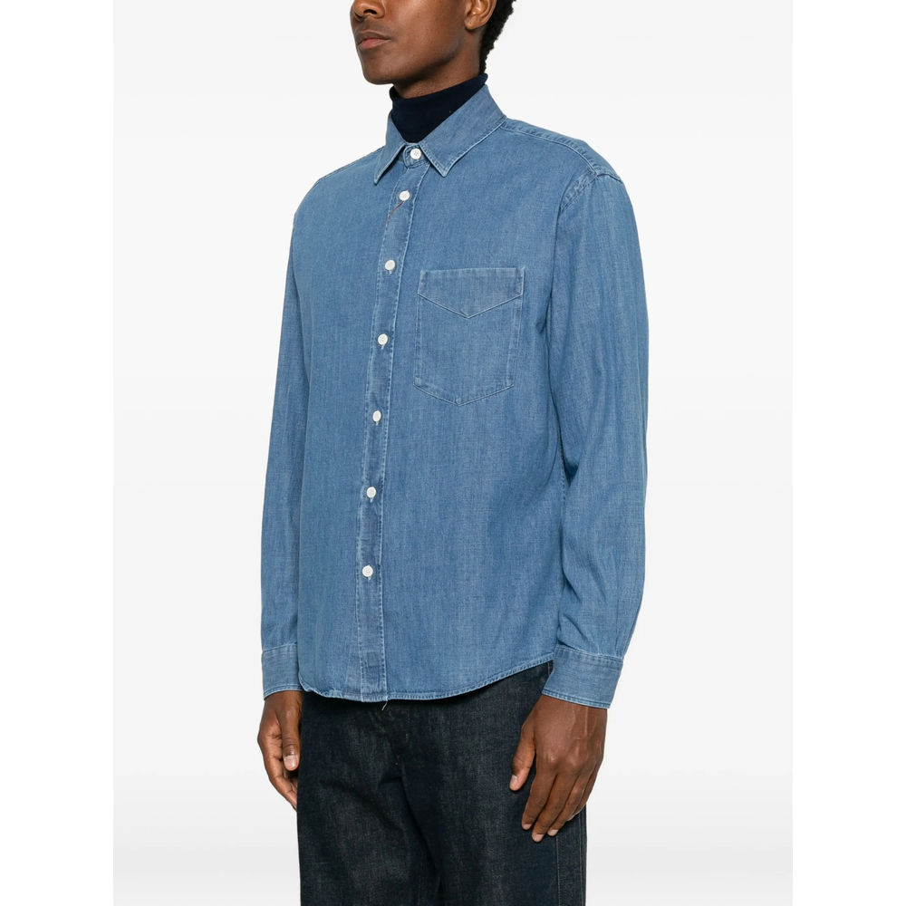 Chest-Pocket Denim Shirt