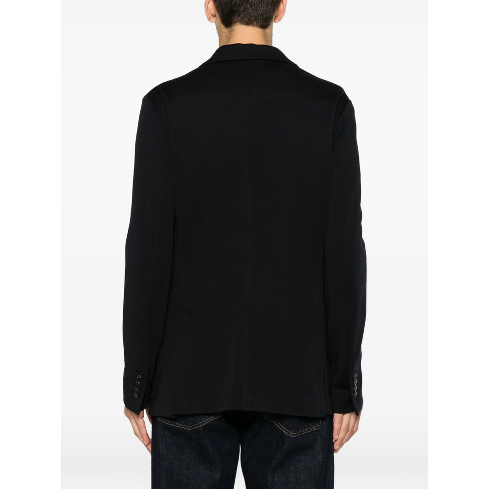 Single-Breasted Notched-Lapel Blazer