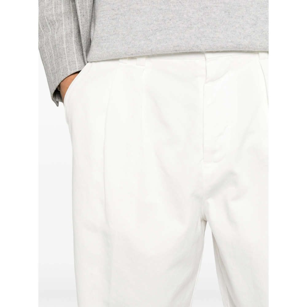 Pleated Straight-Leg Trousers