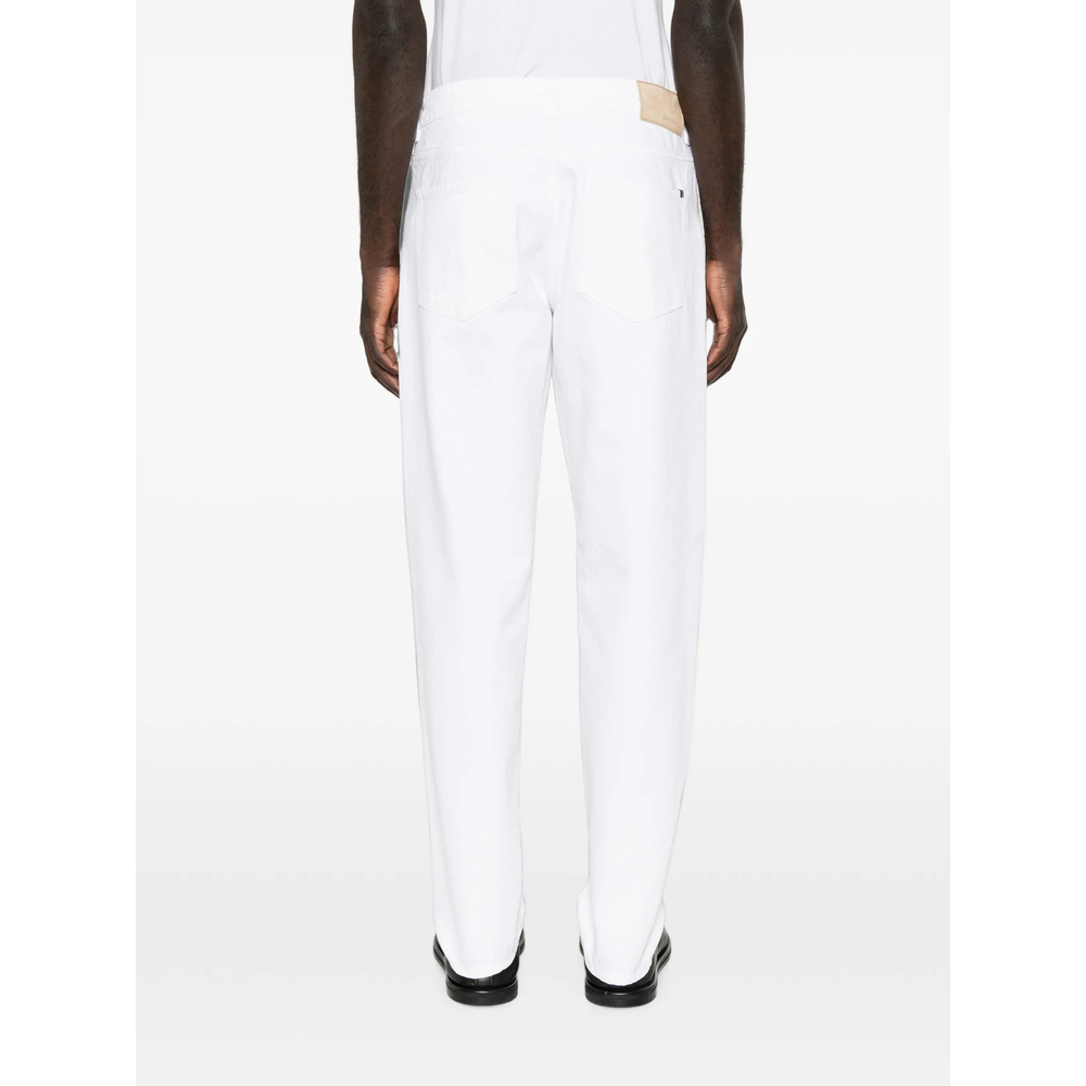 Button-Fastening Straight-Leg Jeans