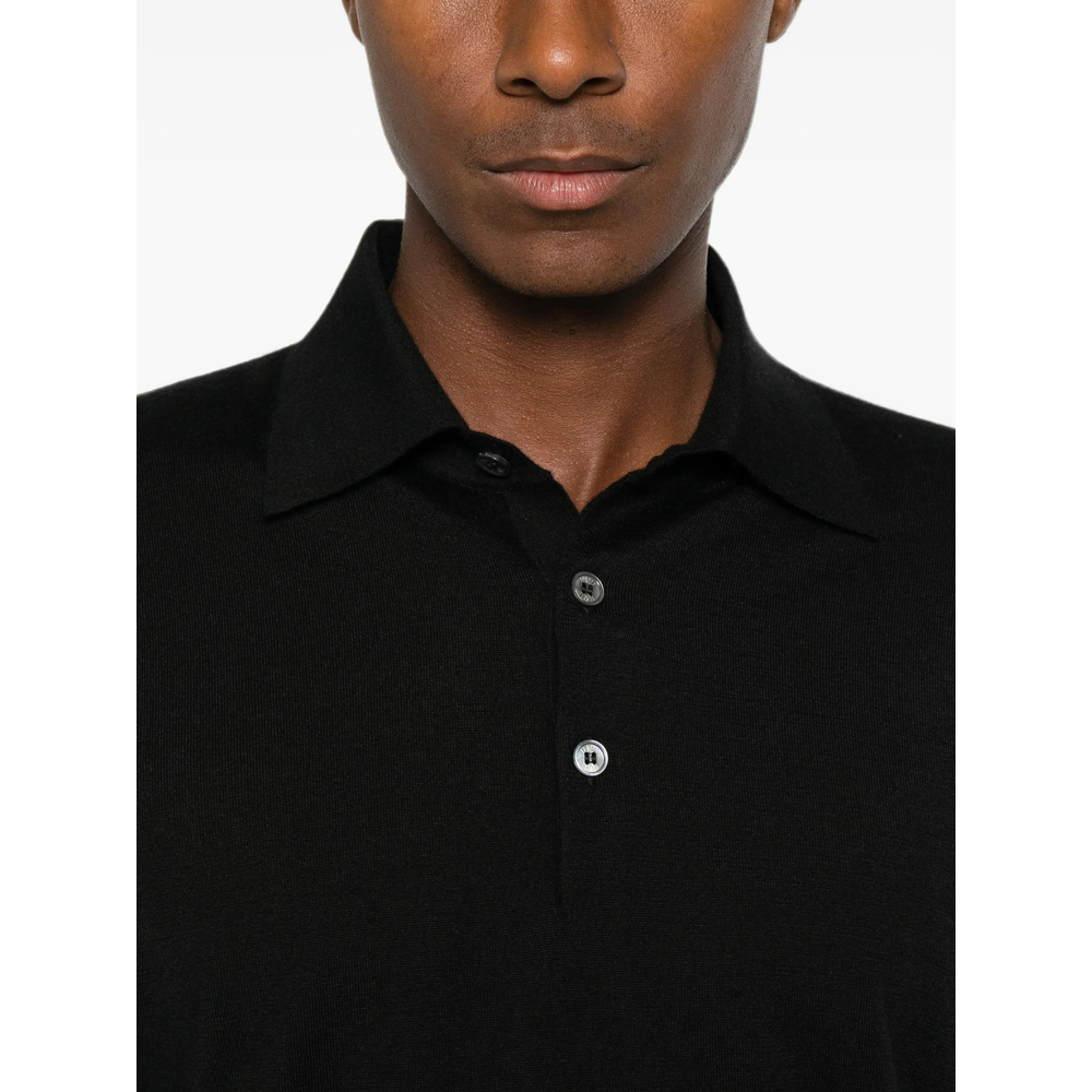 Long-Sleeve Polo Sweater