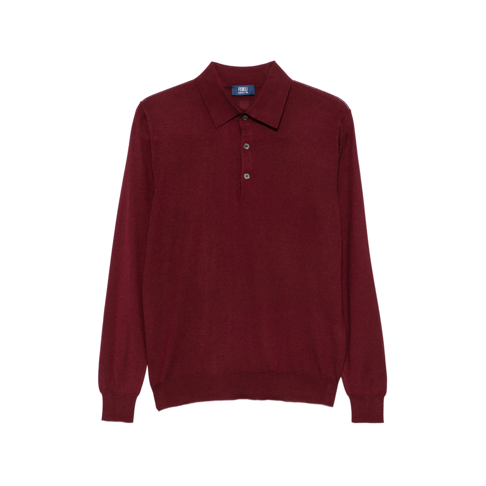 Button-Up Collar Polo Shirt
