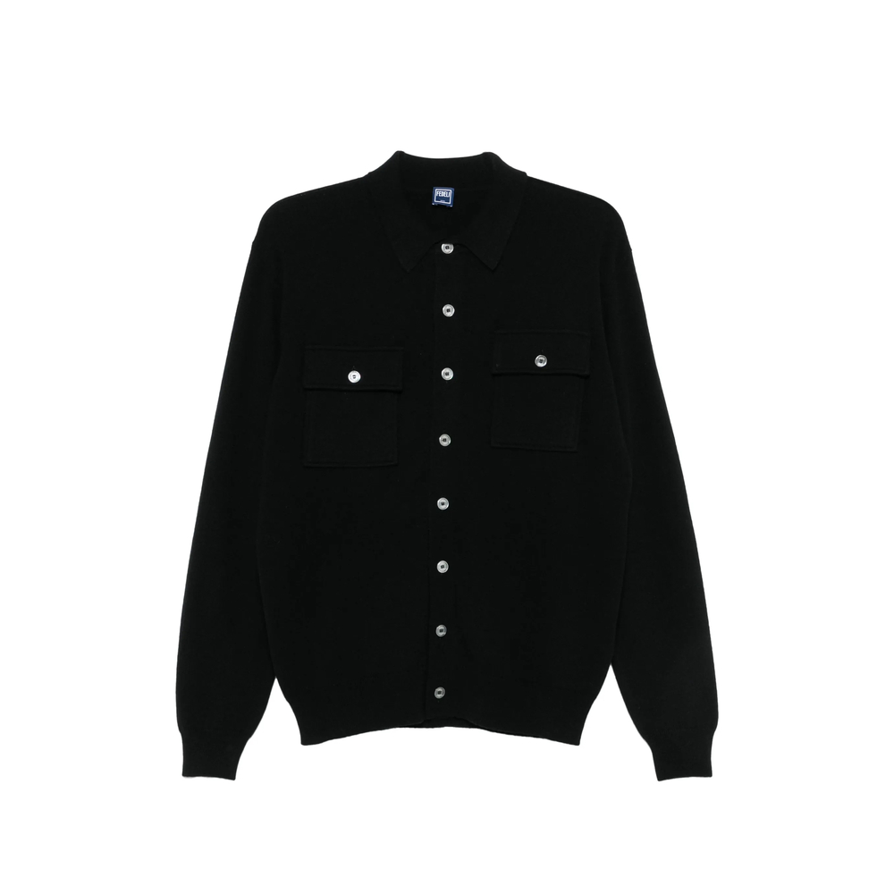Fedeli Button-up Chest-pocket Cardigan