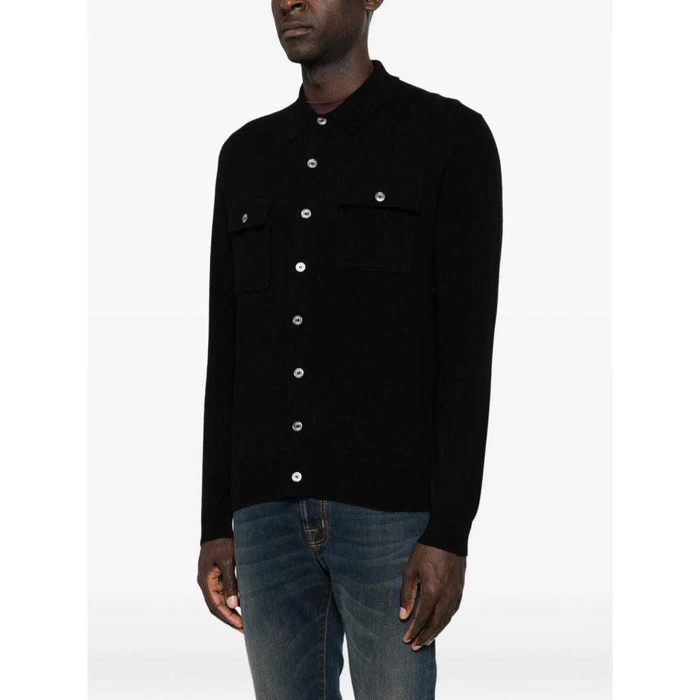 Button-Up Chest-Pocket Cardigan