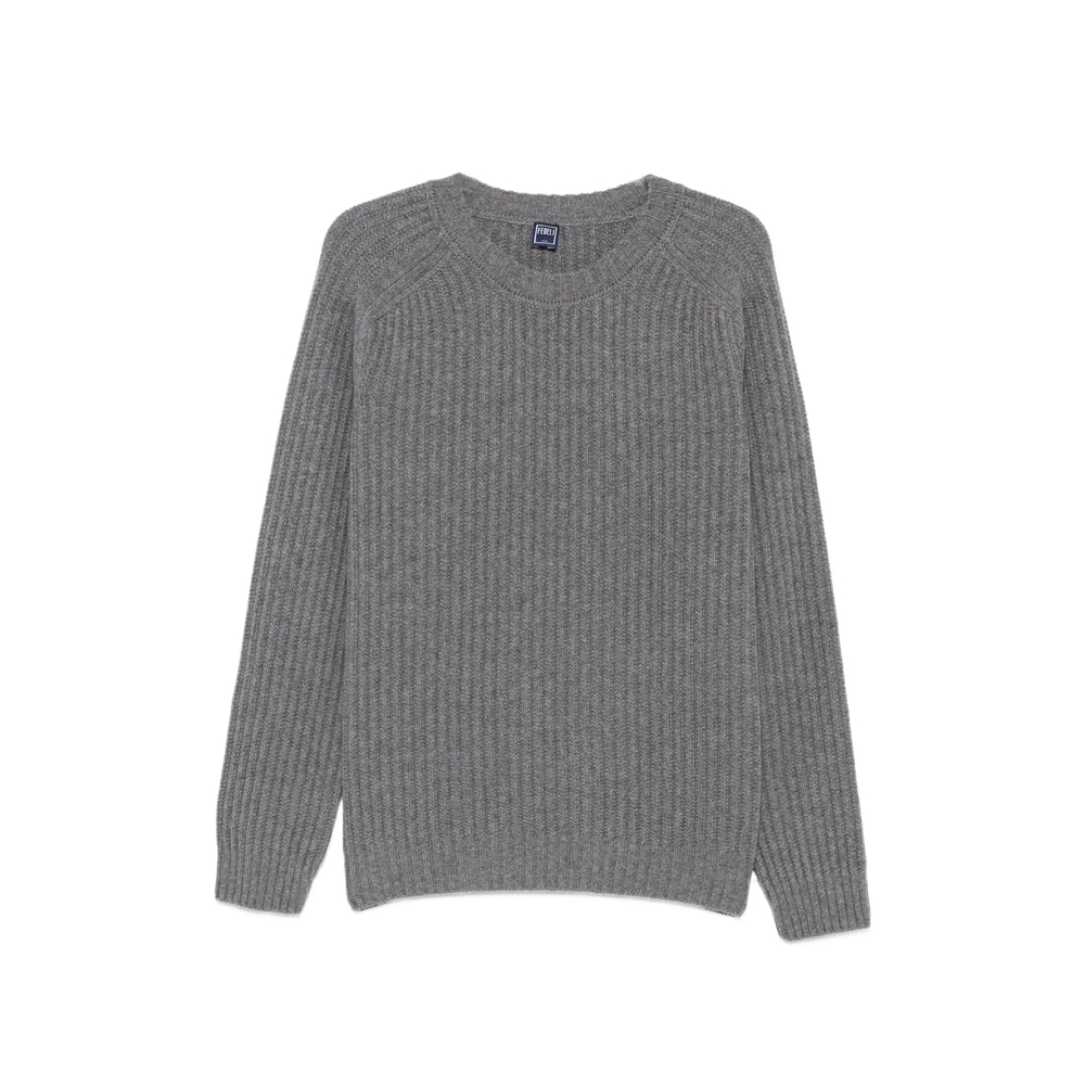Ribbed Raglan-Sleeve Sweater