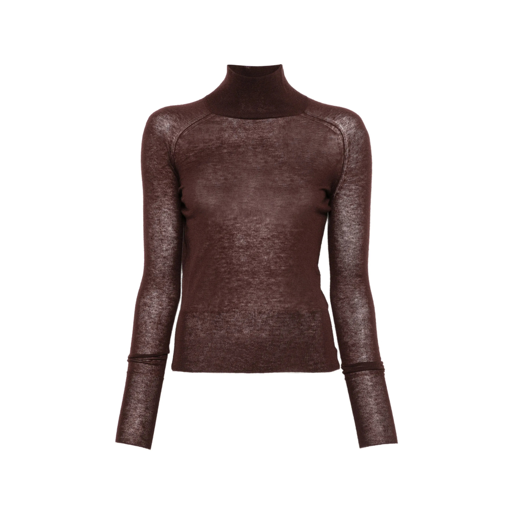 Yara High-Neck Long-Sleeve Sweater