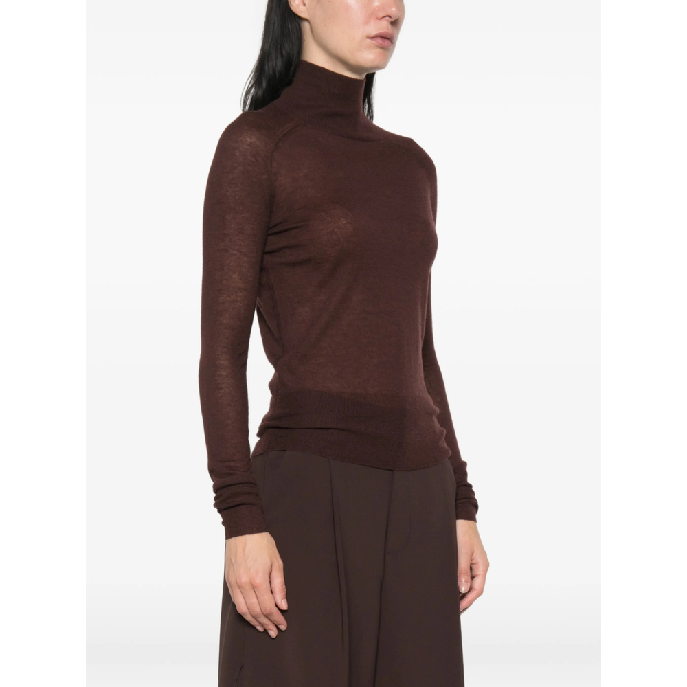 Yara High-Neck Long-Sleeve Sweater