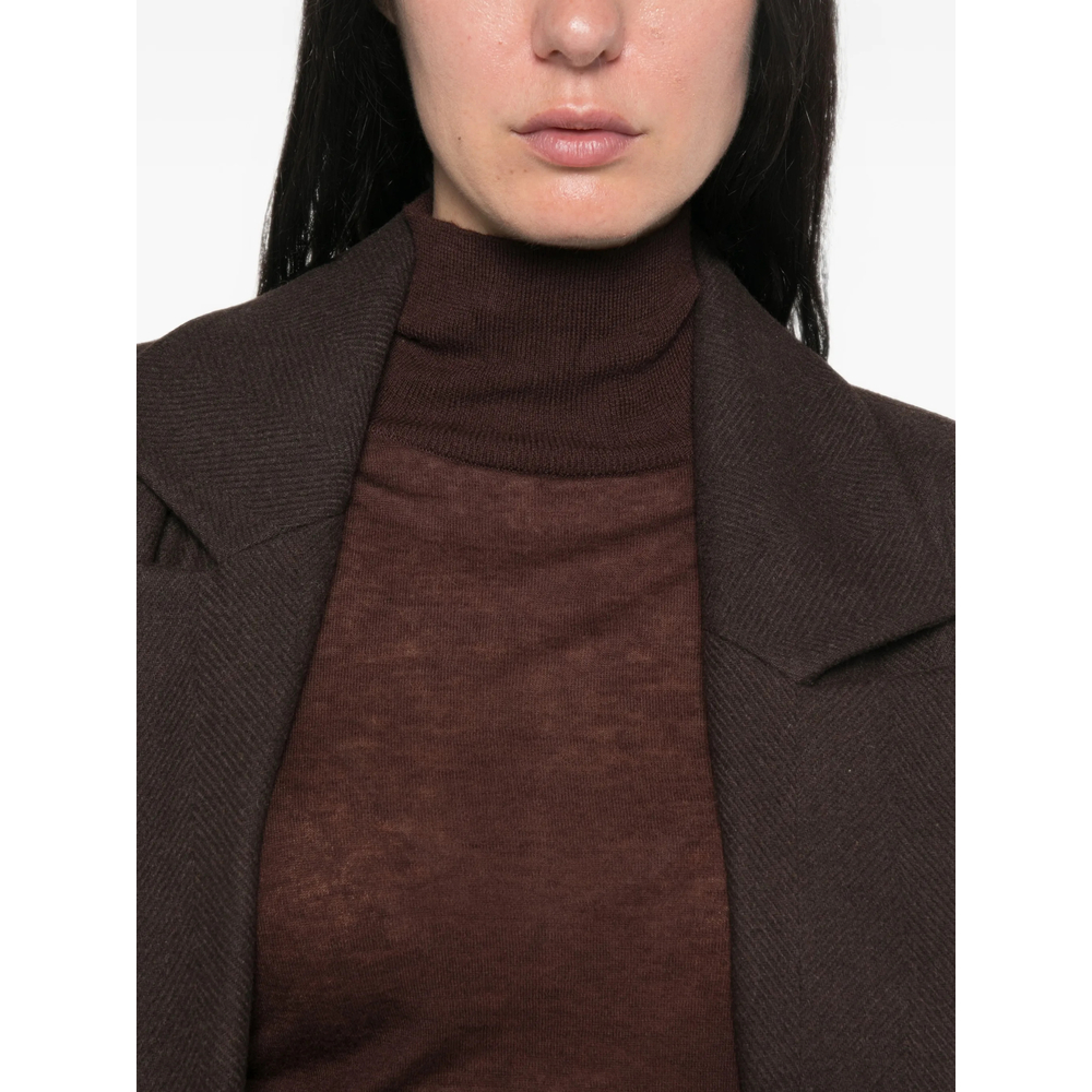 Yara High-Neck Long-Sleeve Sweater