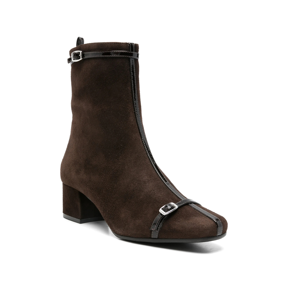 Start Buckle-Detail Ankle Boots