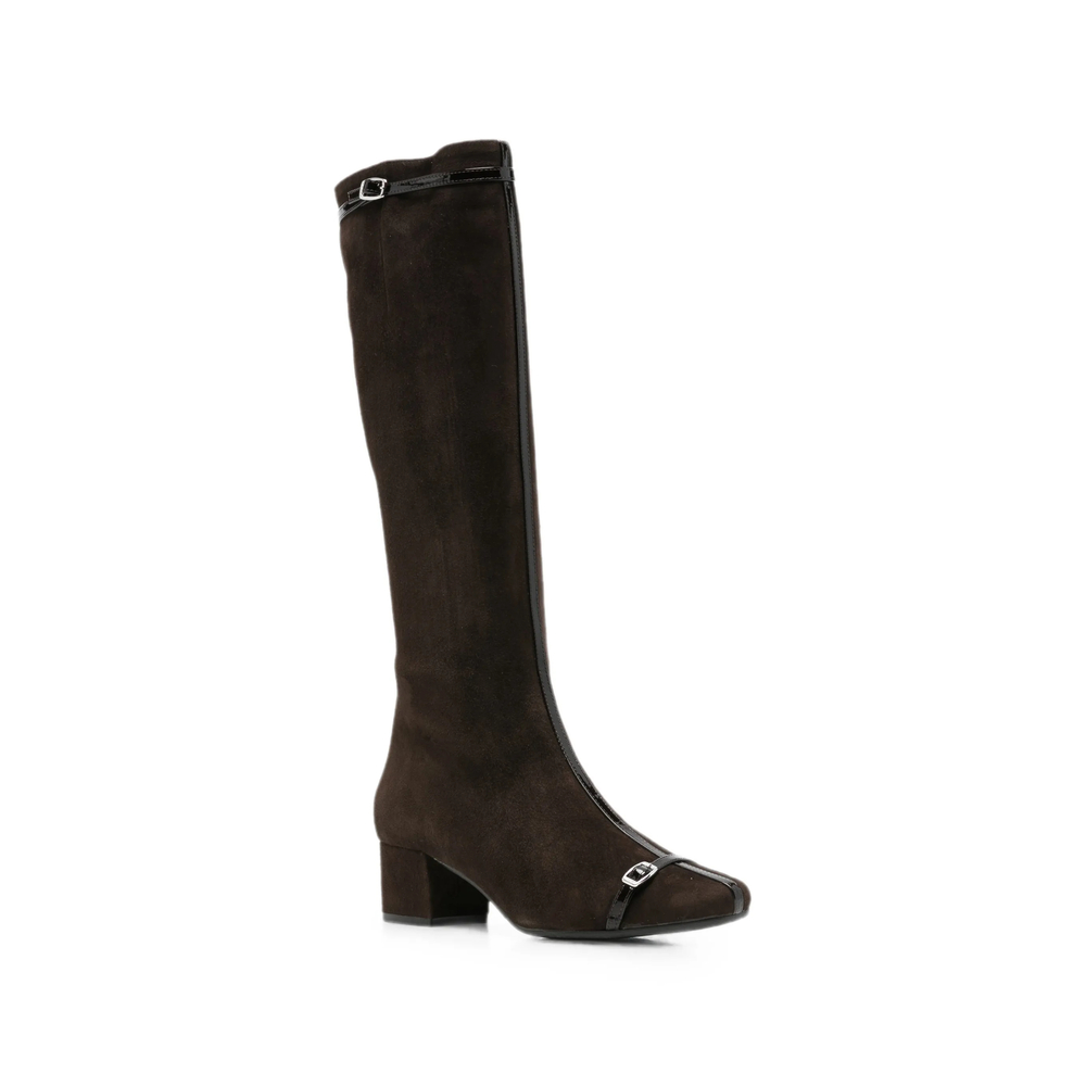 Starter Buckle-Detail Knee-High Boots