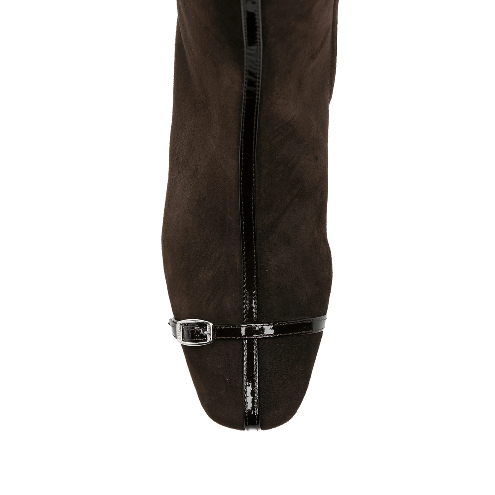 Starter Buckle-Detail Knee-High Boots