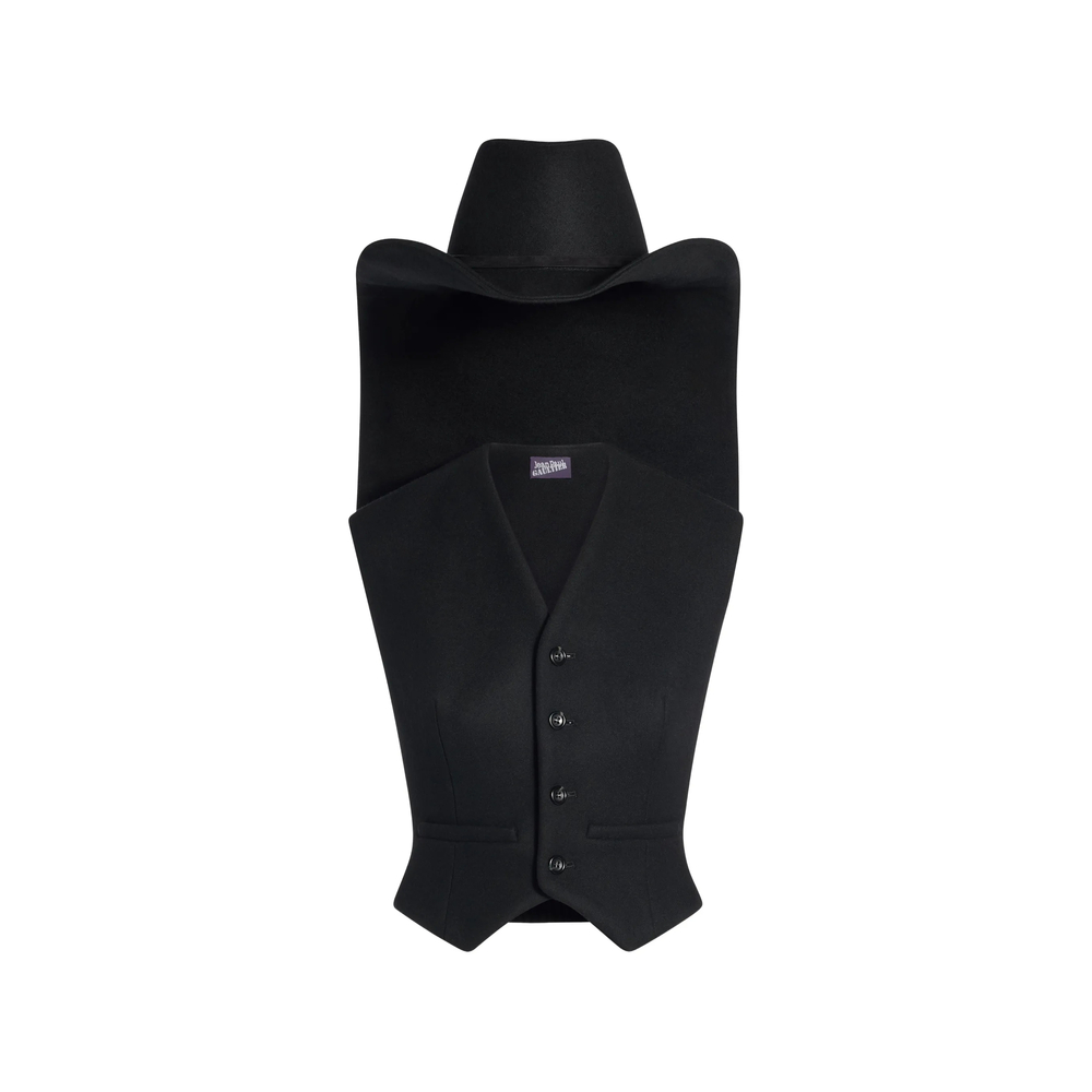 Jean Paul Gaultier Hat-detail Tailored Gilet