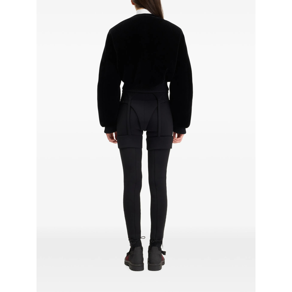 Boxy-Fit Cropped Bomber Jacket