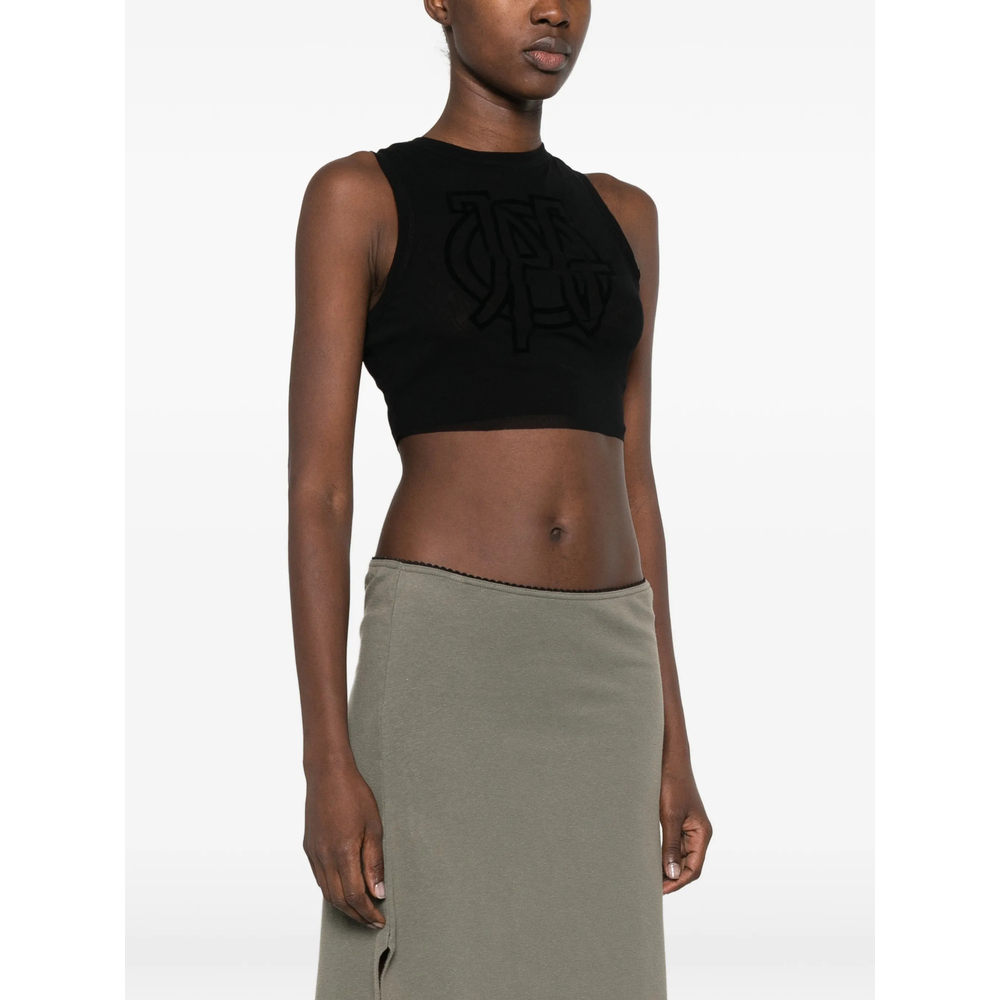 Logo-Detail Cropped Top