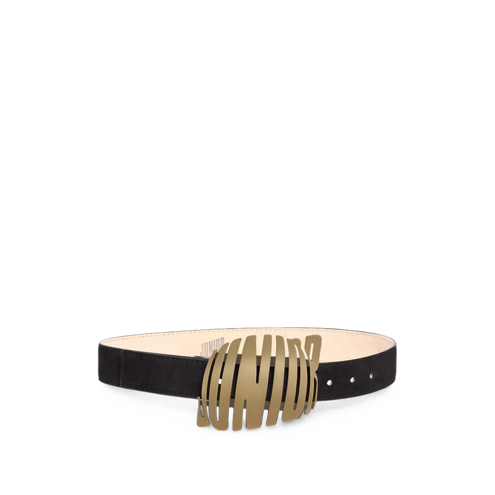 Jean Paul Gaultier Logo-buckle Suede Belt