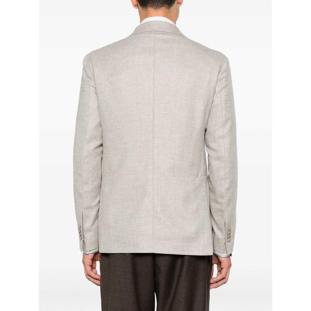 Double-Breasted Buttoned Blazer