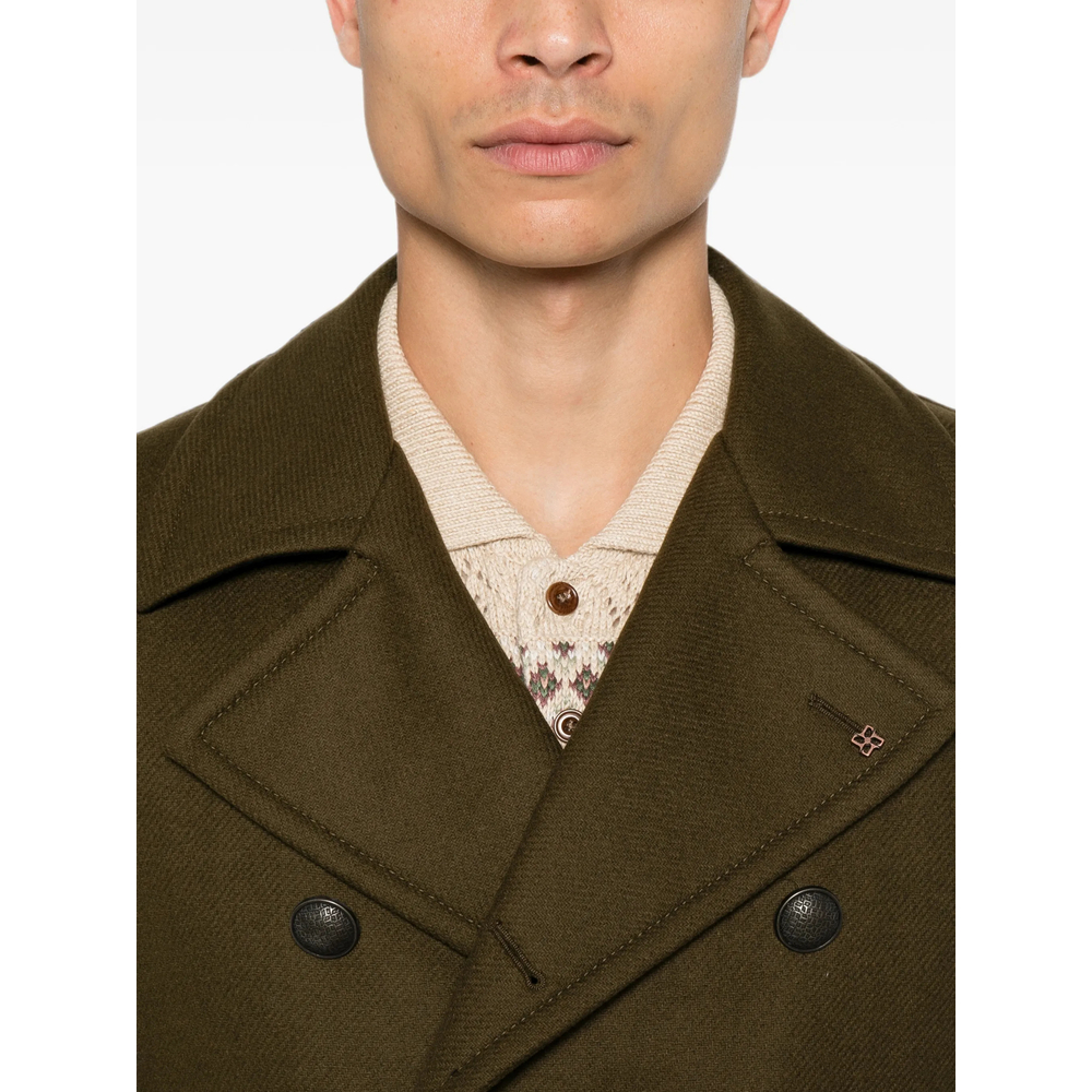 Double-Breasted Buttoned Jacket