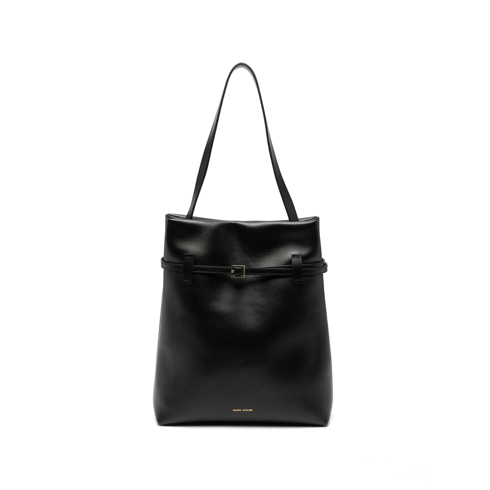 Manu Atelier Buckle-detail Leather Tote Bag