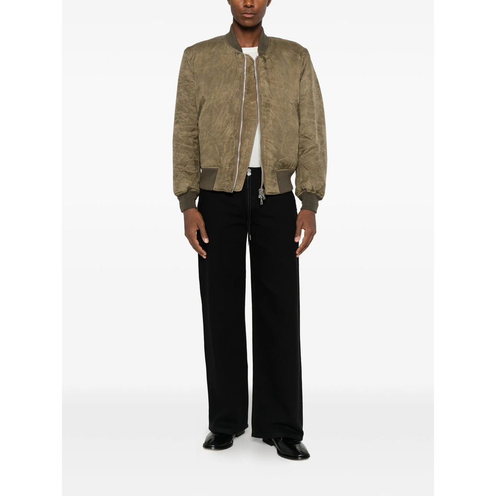 Drawstring Wide-Leg Jeans