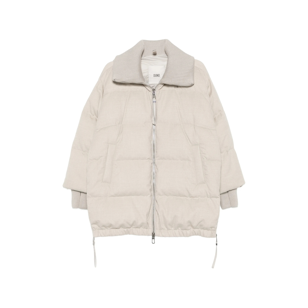 Duno Quilted High-neck Jacket In Neutral