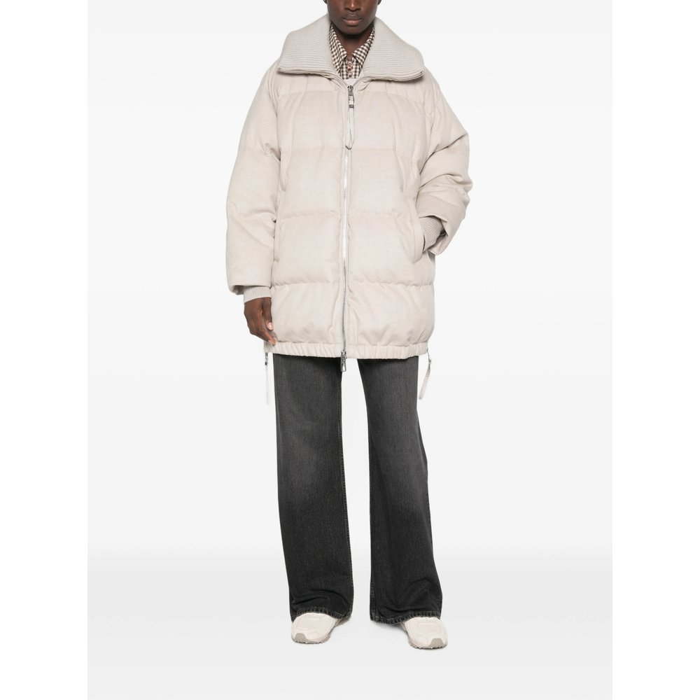 Quilted High-Neck Jacket