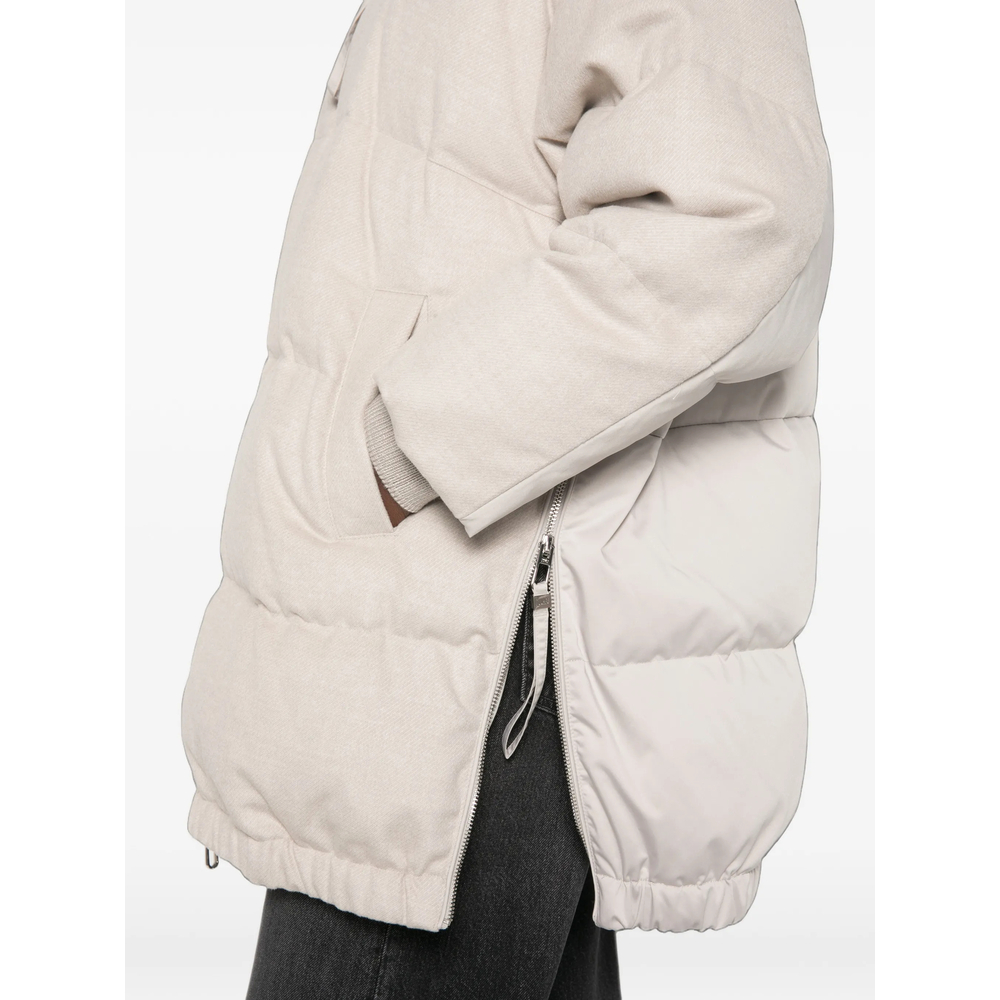 Quilted High-Neck Jacket