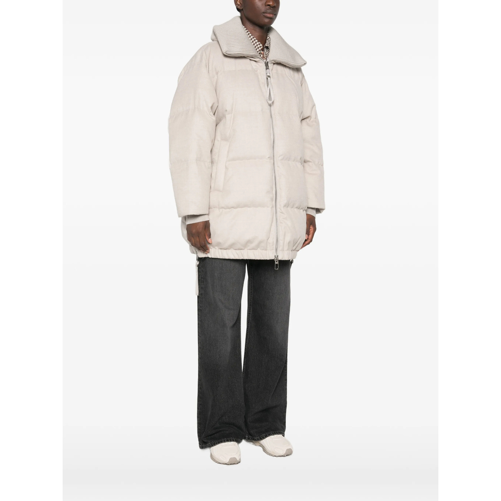 Quilted High-Neck Jacket