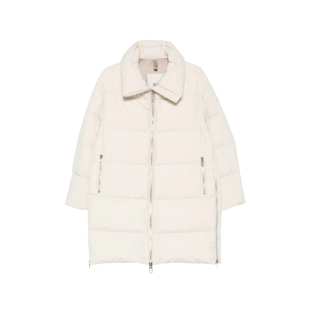 Quilted High-Neck Coat