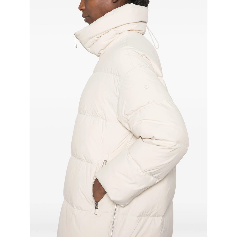 Quilted High-Neck Coat