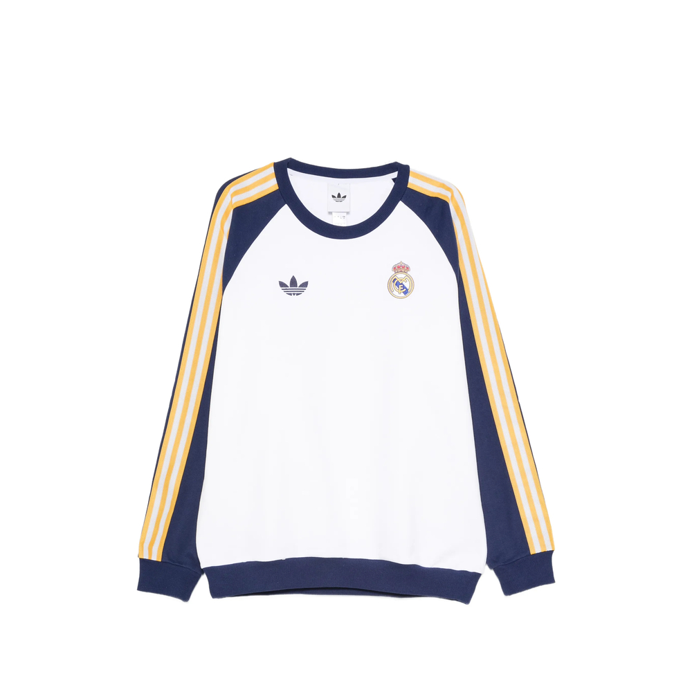 Adidas Real OG Raglan-sleeve Stripe-detail Sweatshirt