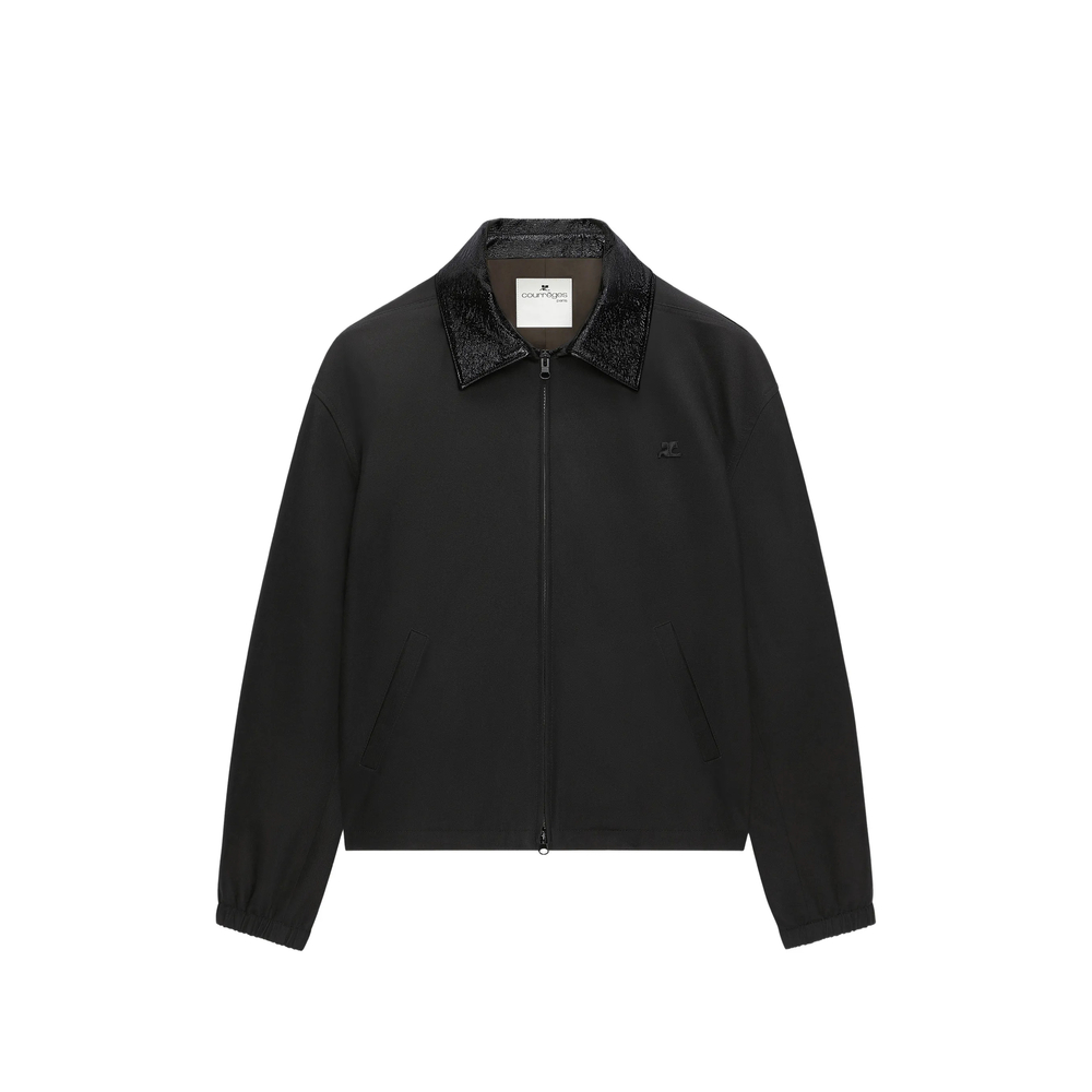 Courrèges Vinyl-collar Bomber Jacket