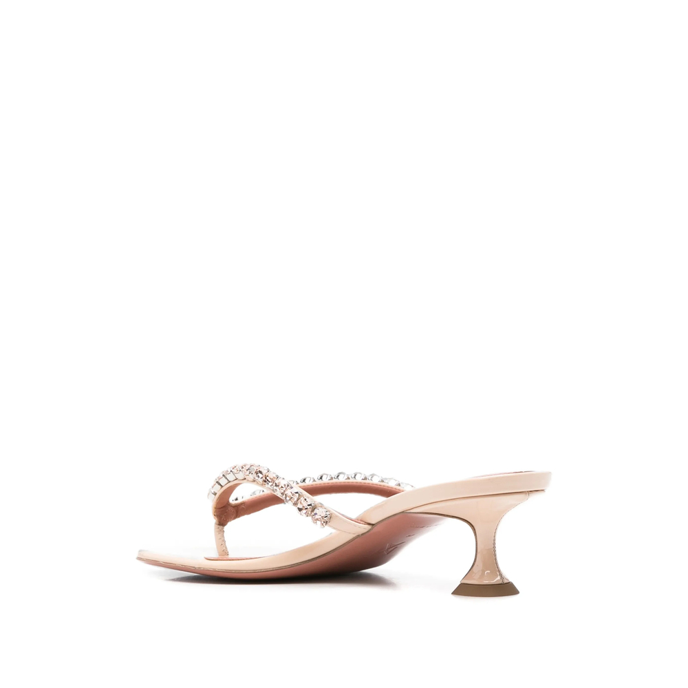 Gigi Thong Crystal-Embellished Sandals