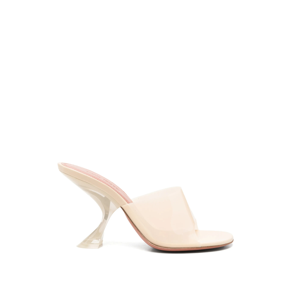 Amina Muaddi Taylor Transparent Mules