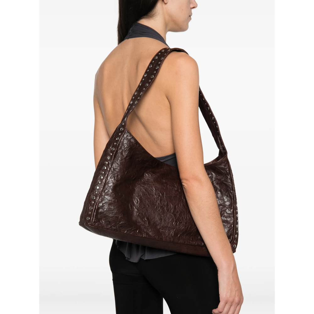 Maxi Franca Stud-Embellished Shoulder Bag