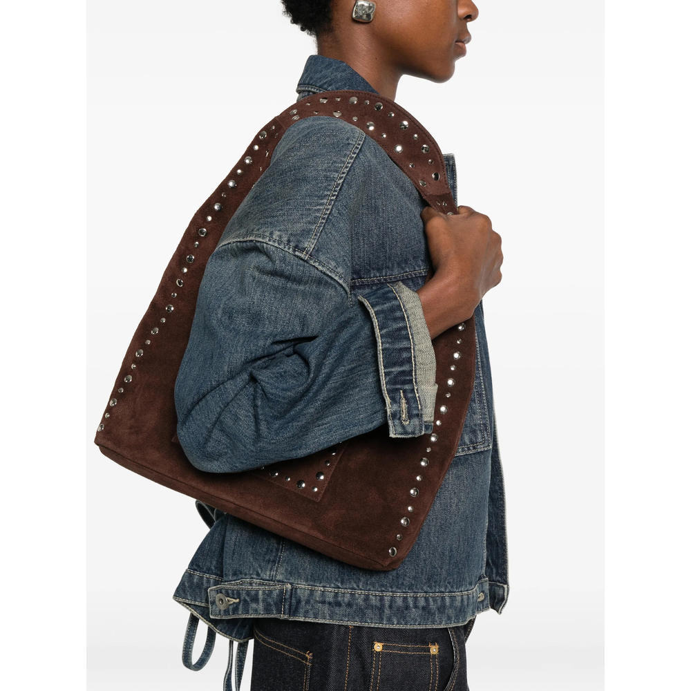 Franca Stud-Embellished Shoulder Bag