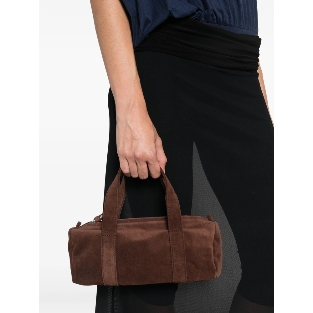 Mini Claudia Suede Barrel Tote Bag