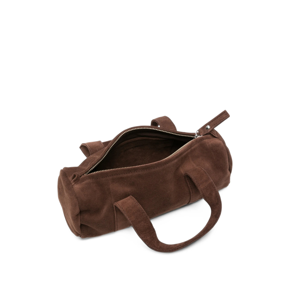 Mini Claudia Suede Barrel Tote Bag