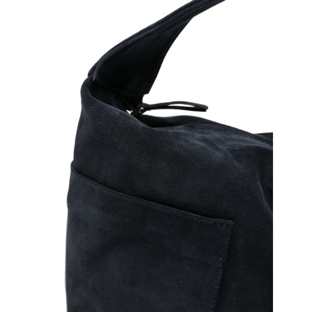 Suede Panelled Tote Bag