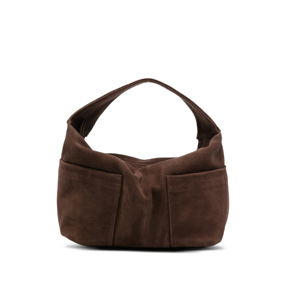 Gimaguas Suede Slip-pocket Tote Bag