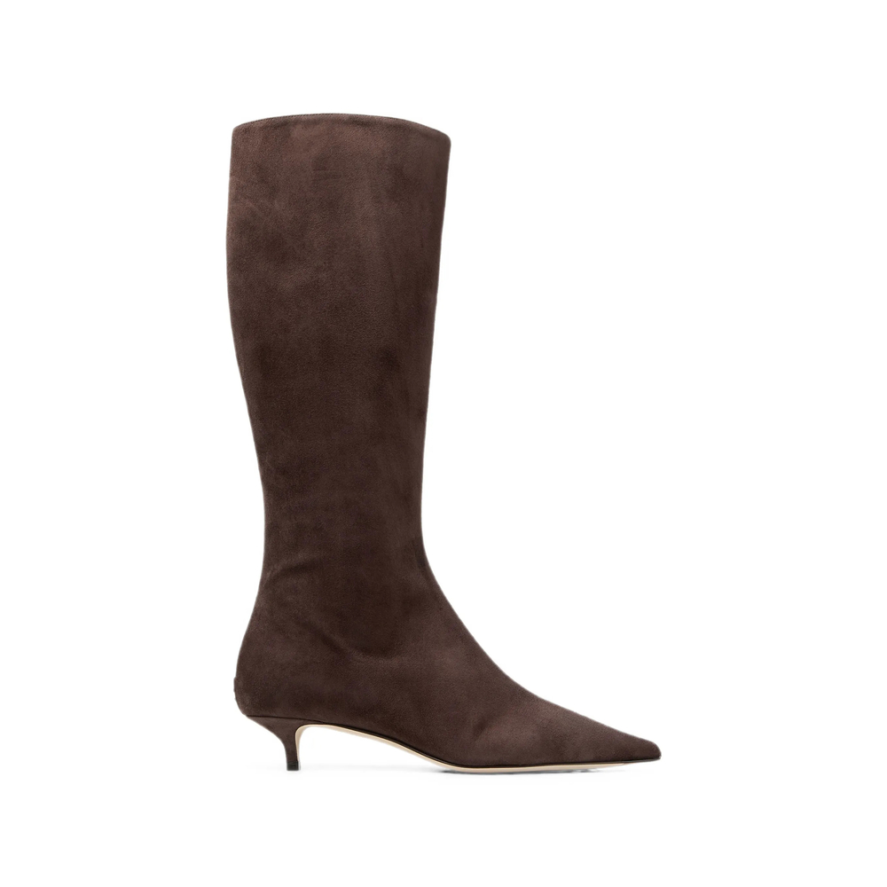 Jimmy Choo Amis 35 Chocolate Suede Knee-high Boots