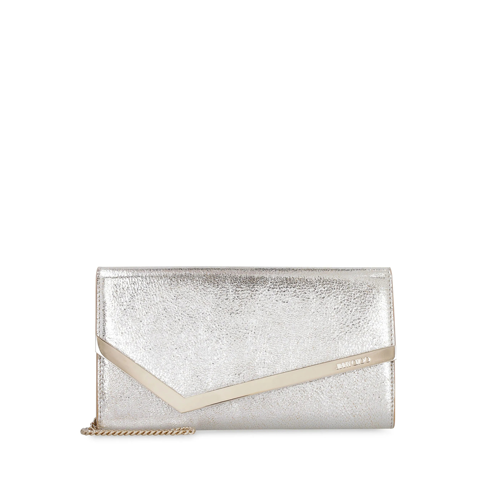 Jimmy Choo Emmie Leather Clutch Bag