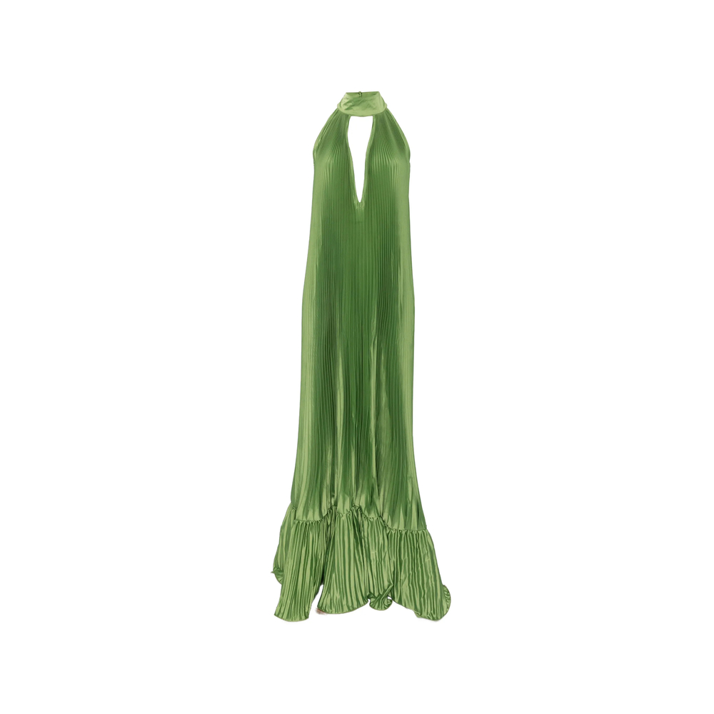 L'idee Libertie Pleated Maxi Dress