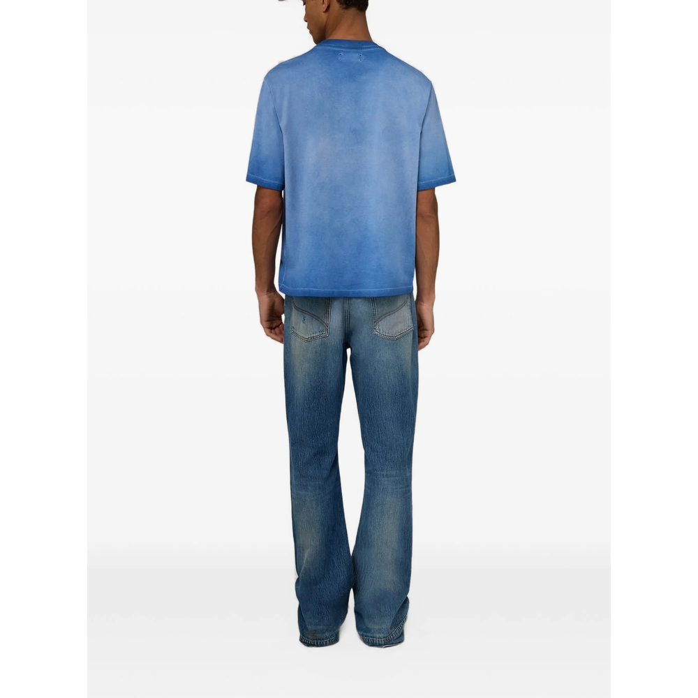 Distressed Paint-Splatter Jeans