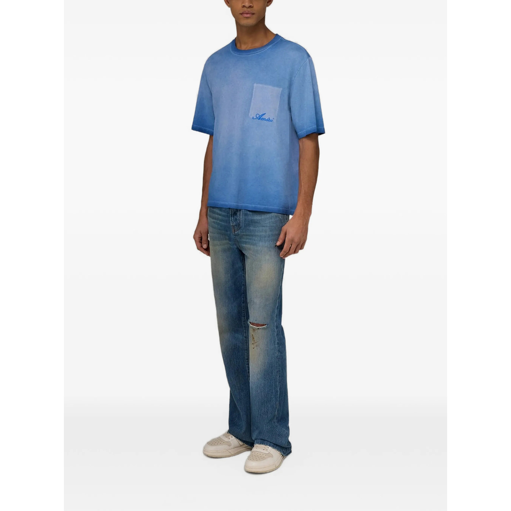 Distressed Paint-Splatter Jeans