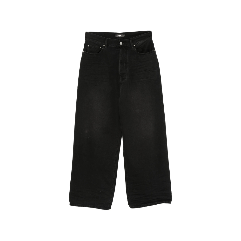 Amiri Washed Black Baggy Jeans