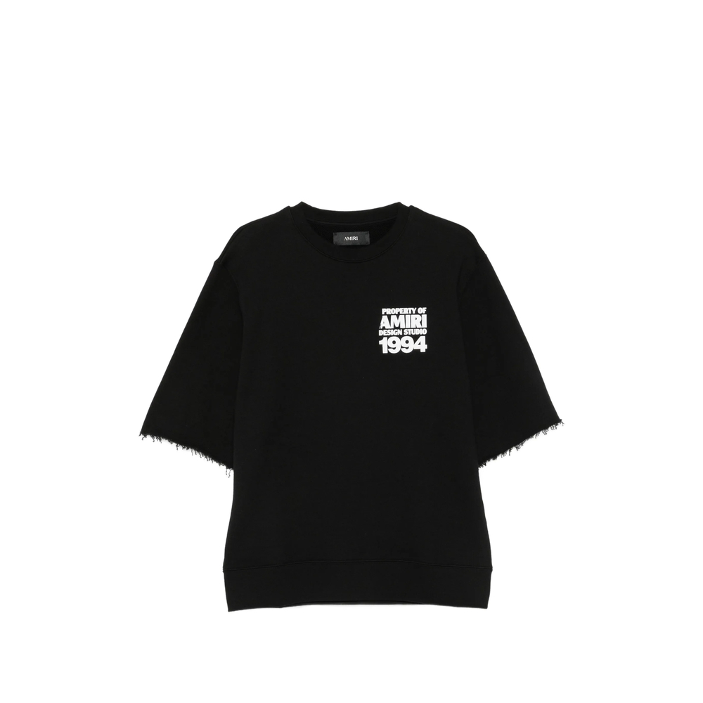 Amiri — Amiri Logo-print Raw-edge T-shirt