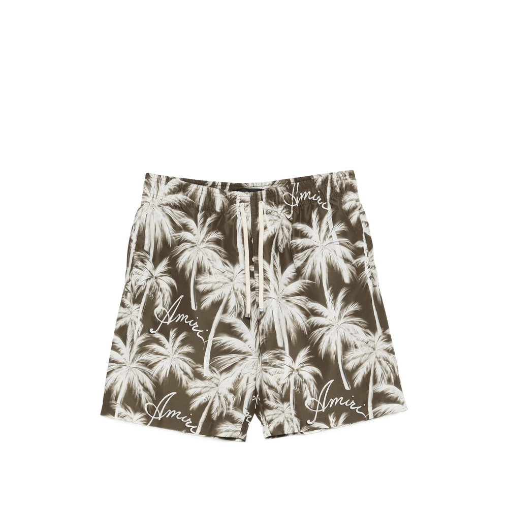 Amiri Palm-print Swim Shorts